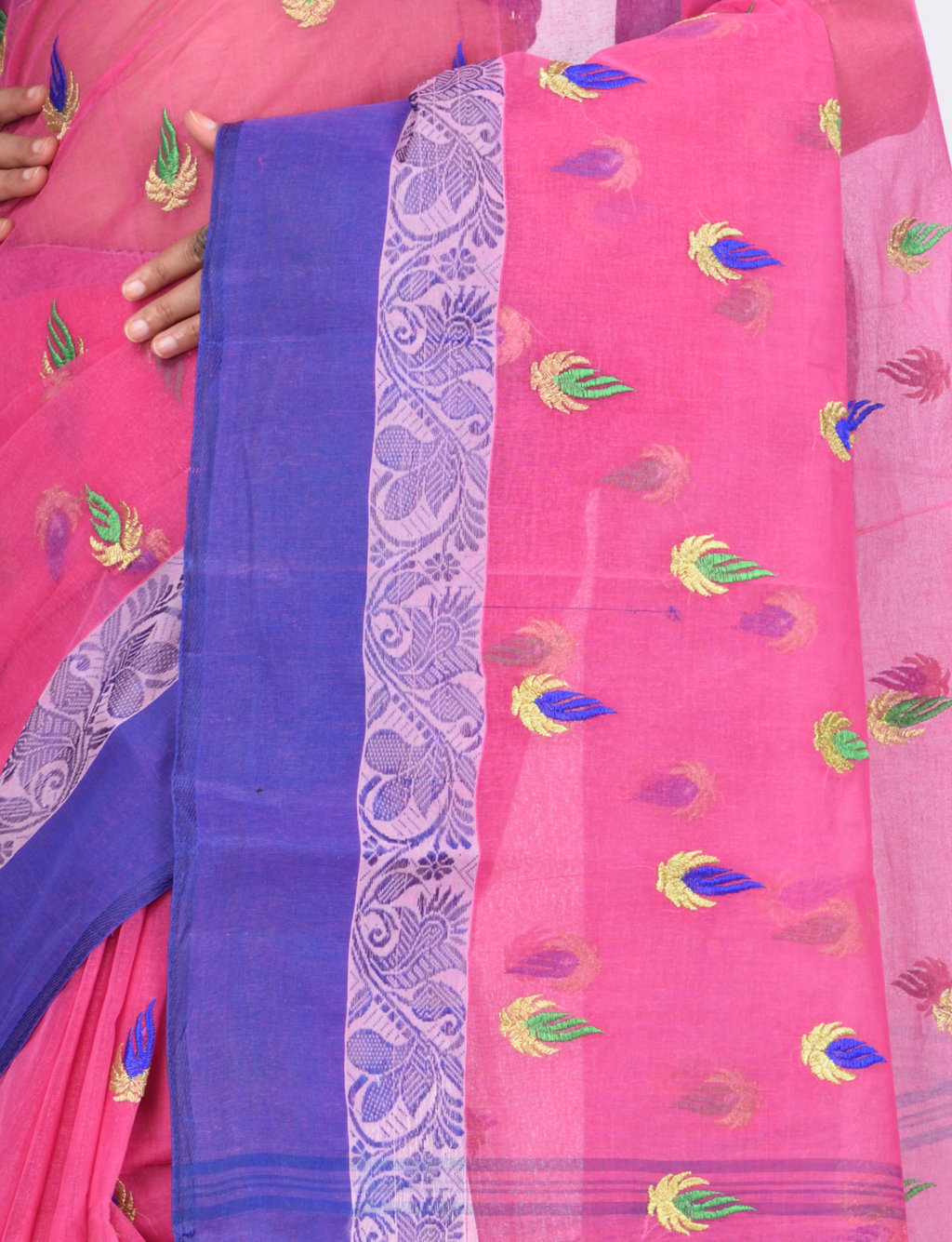 Pink Pure Cotton Dip_Embro Tant Embroidery (660)